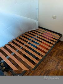 Letto a 1 piazza e mezzo con materasso