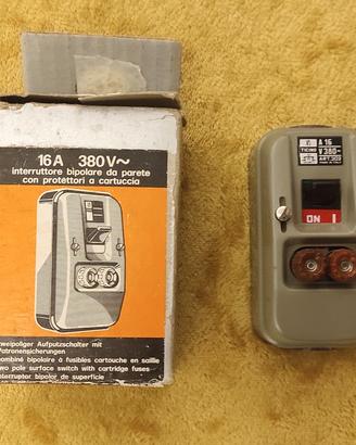 interruttore BTicino bipolare da parete vintage
