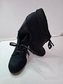 Stivaletto/polacchino nero donna