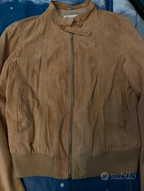 Giacca di pelle scamosciata da donna