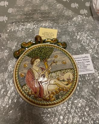 Medaglione o piatto ceramica