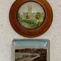 Nr. 2 Vecchi souvenir inglesi in vetro