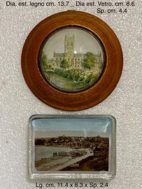 Nr. 2 Vecchi souvenir inglesi in vetro