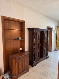 Armadio credenza ante scorrevoli legno