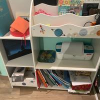 Mobile libreria per bambini tema spazio