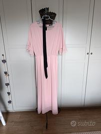 Abito da cerimonia lungo rosa