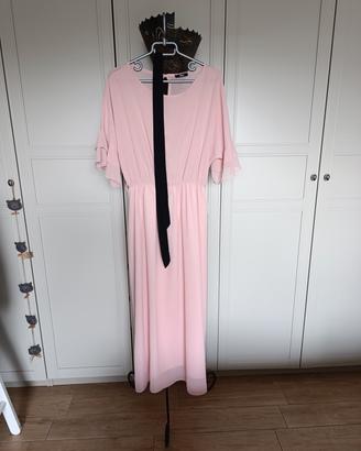 Abito da cerimonia lungo rosa