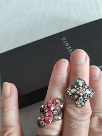anelli regolabili con strass 