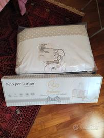 Set Mon Amour 4 pezzi + velo per lettino