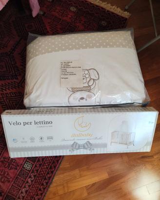 Set Mon Amour 4 pezzi + velo per lettino