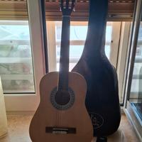chitarra 3/4 e accordatore senza pile