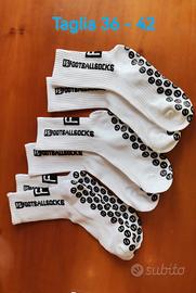 3x Calze da calcio con Grip 