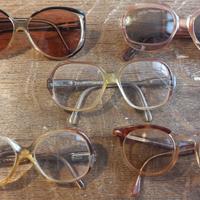 5 VECCHI OCCHIALI ANNI 60 FIRMATI - VINTAGE