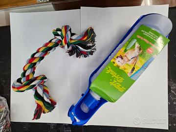 kit borraccia 500ml  e corda cucciolo