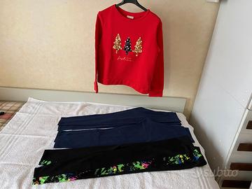 Maglione e leggings per ragazza anni 12/13
