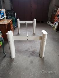 Tavolo in cristallo vintage anni '60