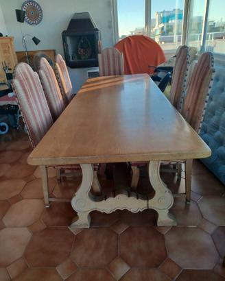 Tavolo fratino in legno massello biondo 230 cm