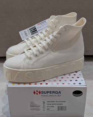 🌟 SUPERGA 2708 SHINY 3D LETTERING - NUOVE CON CAR
