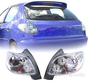FANALI PEUGEOT 206 98-09 FONDO CROMATO
