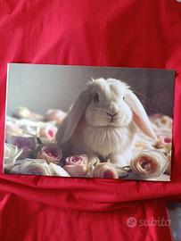 Quadro coniglietto , per sala , camera , cameretta