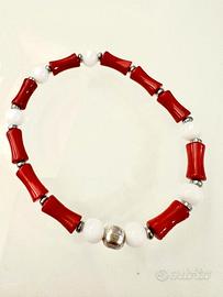 BRACCIALE ARGENTO E PIETRE