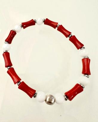 BRACCIALE ARGENTO E PIETRE