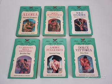 Lotto romanzi rosa 6 libri Butterfly Crochet 1982