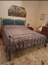letto in ferro battuto con materasso 