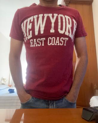 T-shirt Alcott bordeaux taglia S