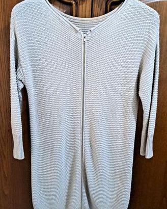 Mini Abito Maxi Maglione Donna Nocciola Tg S  40