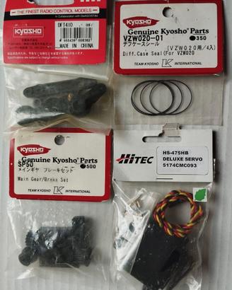 Lotto Ricambi RC Kyosho + HiTEC HS-475HB NUOVI