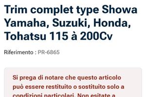 Trim yamaha suzuki honda tohatsu 115 200 cv