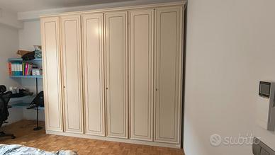 Armadio bianco 6 ante in legno