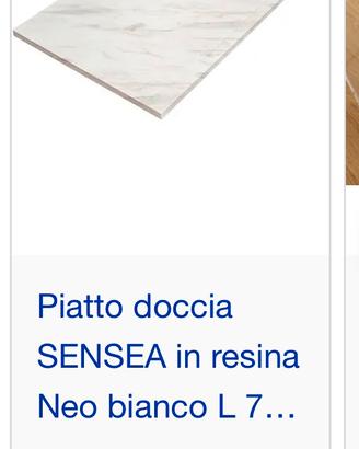 Piatto doccia in resina