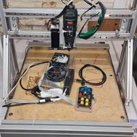 CNC con fresa e laser