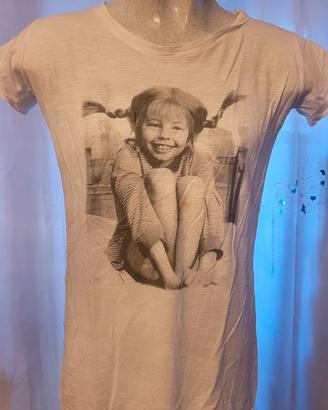 Maxi T-Shirt Ragazza Pippi Calze Lunghe