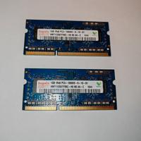 RAM so dimm PC3 2 moduli 1GB