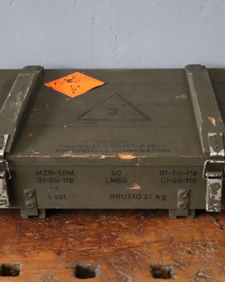 VECCHIA CASSA MILITARE BAULE