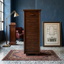 schedario in legno anni  40 circa 