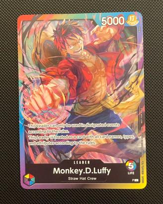 Carta One Piece Monkey D Luffy Promo V3 No Foil NM