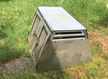 Gabbia box per cani animali in alluminio