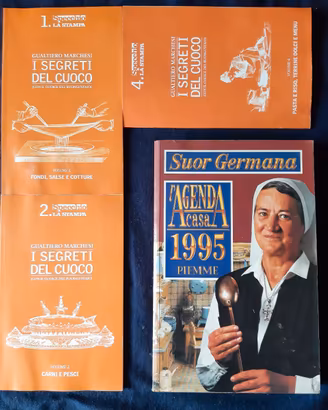 3 Voll. I SEGRETI DEL CUOCO+AGENDA SUOR GERMANA'95