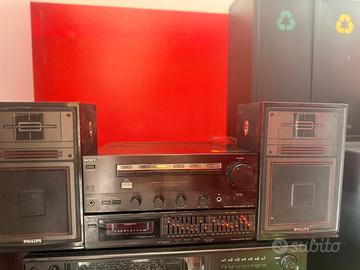 Impianto stereo sony ampli e equalizzatore +casse