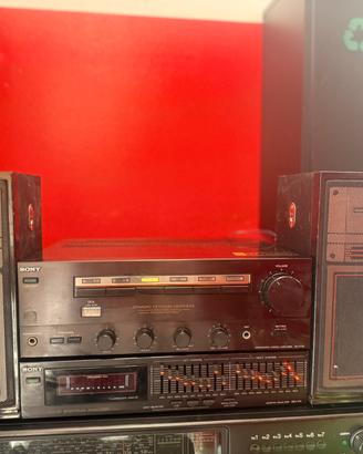 Impianto stereo sony ampli e equalizzatore +casse