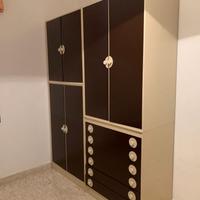 ARMADIO CREMA E CIOCCOLATO H 230 x L 180 x P 55