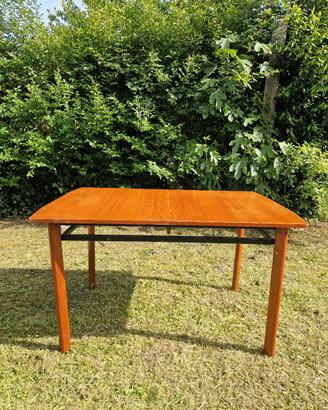 Tavolo allungabile Scandinavo in teak, anni '60