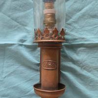 lampada antica in rame