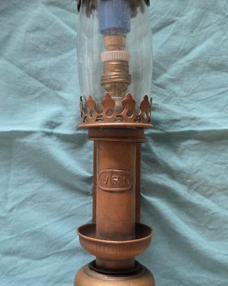 lampada antica in rame
