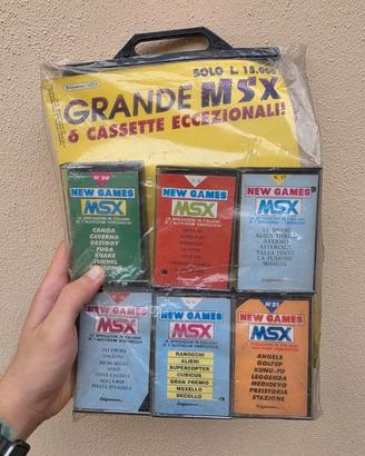 Blister New Games Grande MSX 6 Cassette Sealed