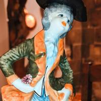 Vintage Statua Di Porcellana Capodimonte h cm 18 